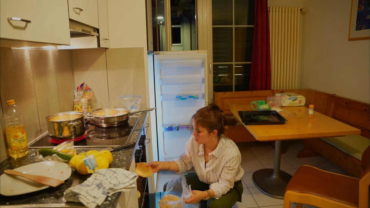 وبعد نهار يجنننن وصلنا للبيت في سويسرا 🇨🇭♥️