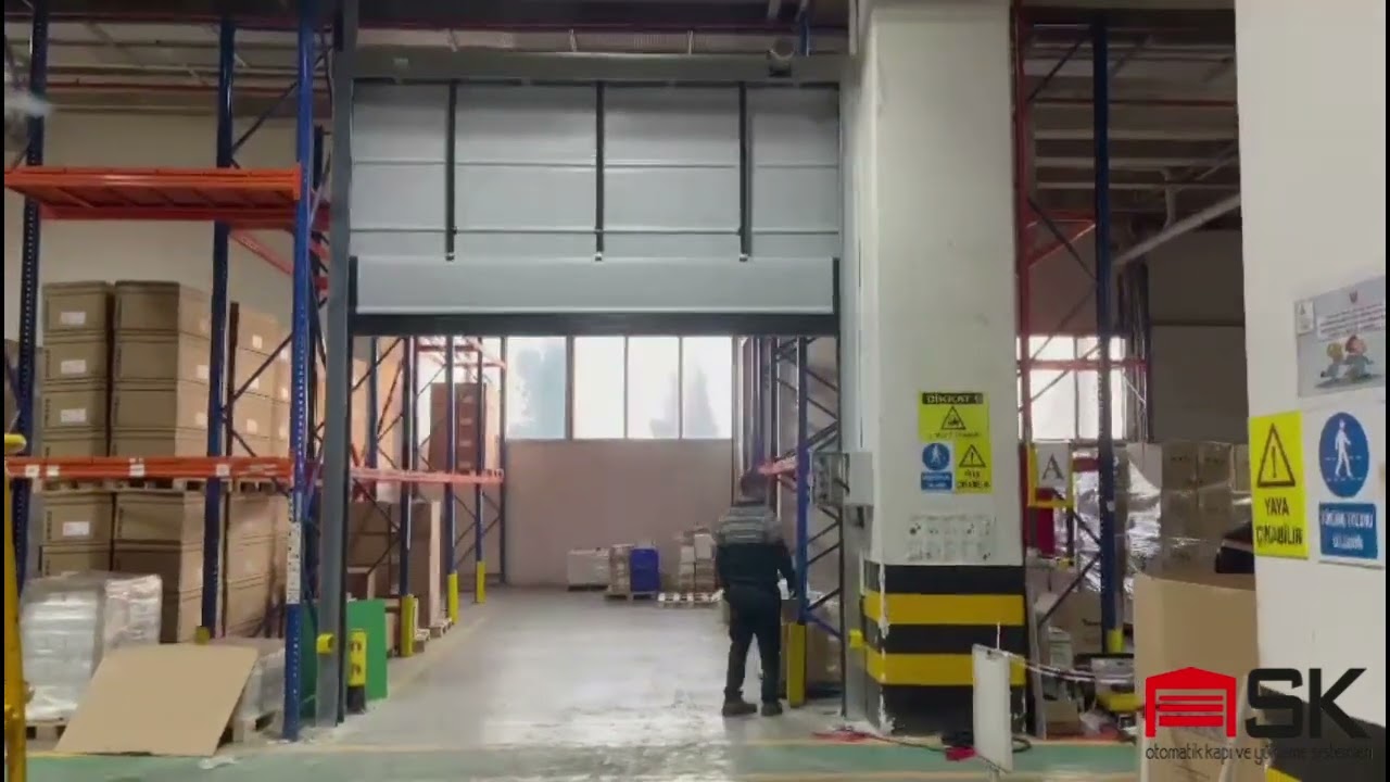 Yüksek Hızlı PVC (Branda) Katlanır Kapı - Yüksek Hızlı Kapılar