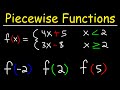 Evaluating piecewise functions  precalculus