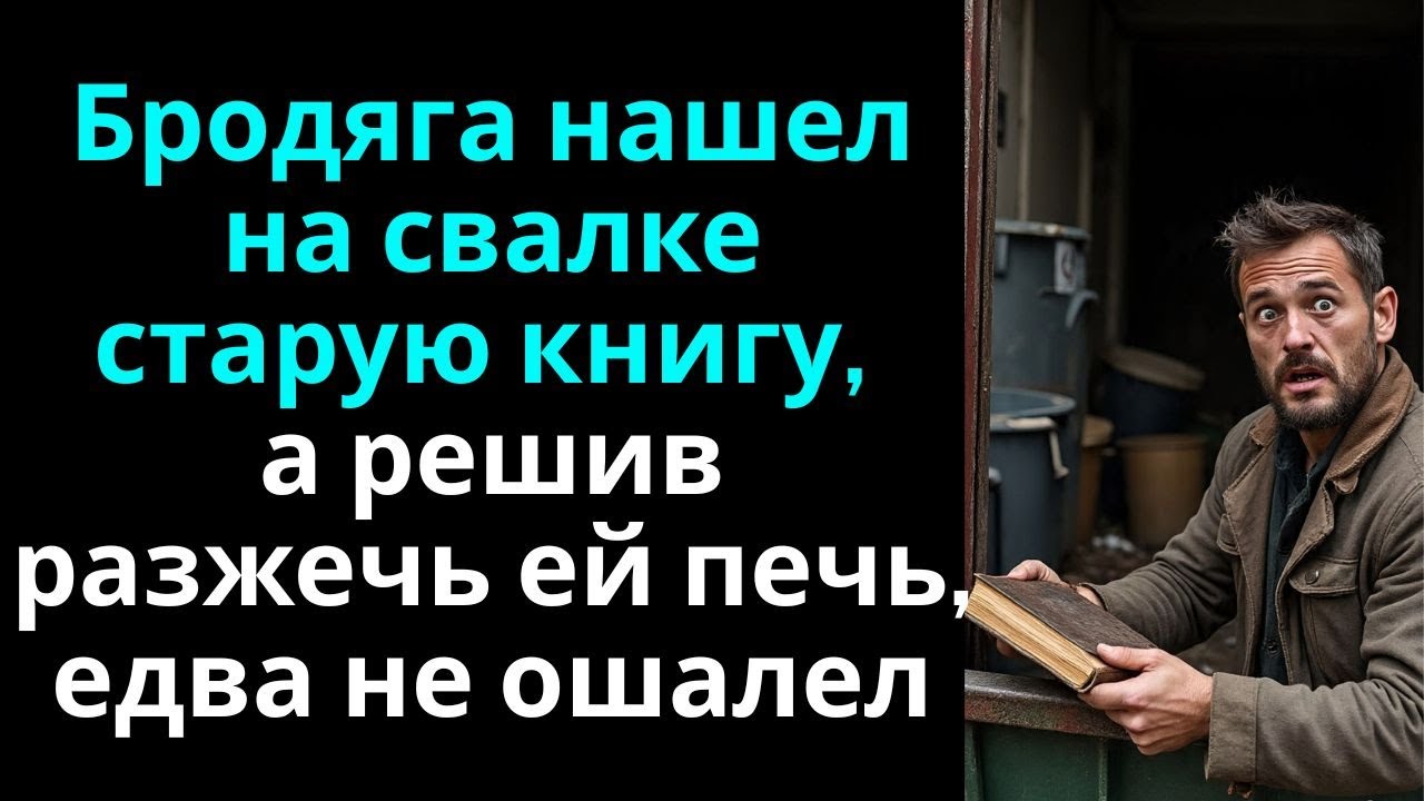 От безысходности отправился на свалку и нашел старую книгу, а решив разжечь ей печь, едва не ошалел