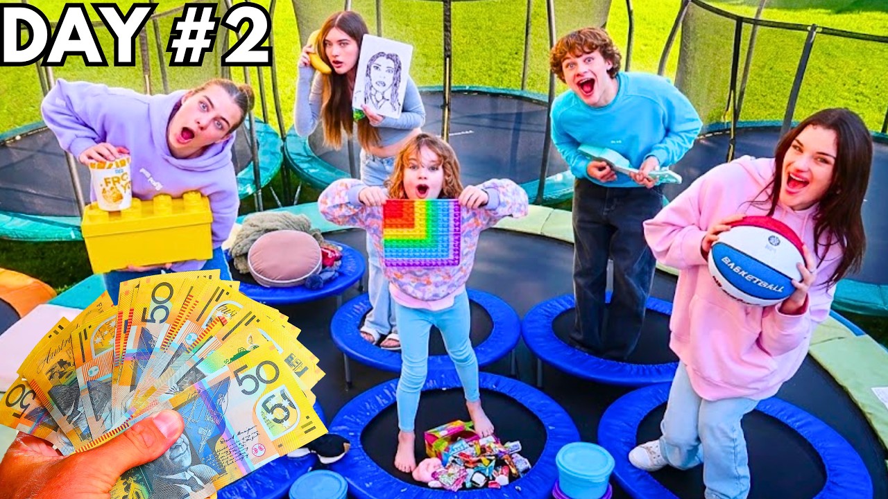 LAST TO LEAVE THE TRAMPOLINE WINS $1000!