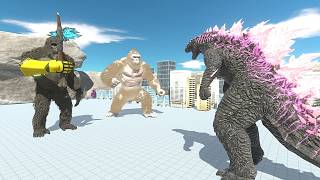 Kong x Rampage vs Godzilla - Animal Revolt Battle Simulator | ARBS