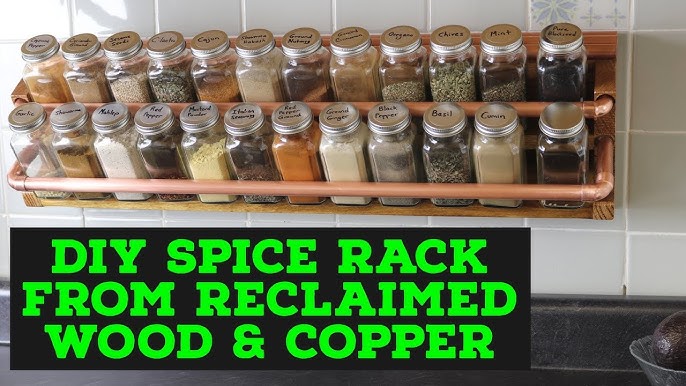 Make A DIY Wood Spice Rack - H2OBungalow