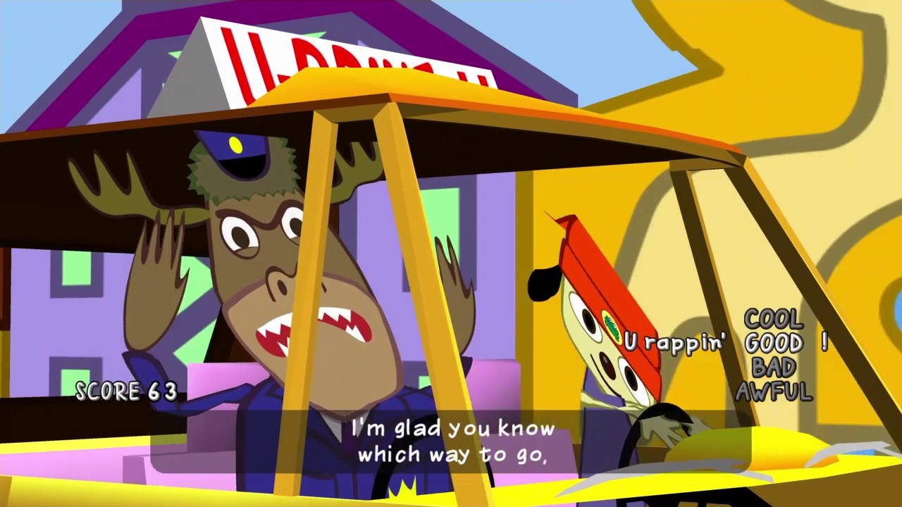 Parappa The Rapper Car Rap RECREATION - YouTube