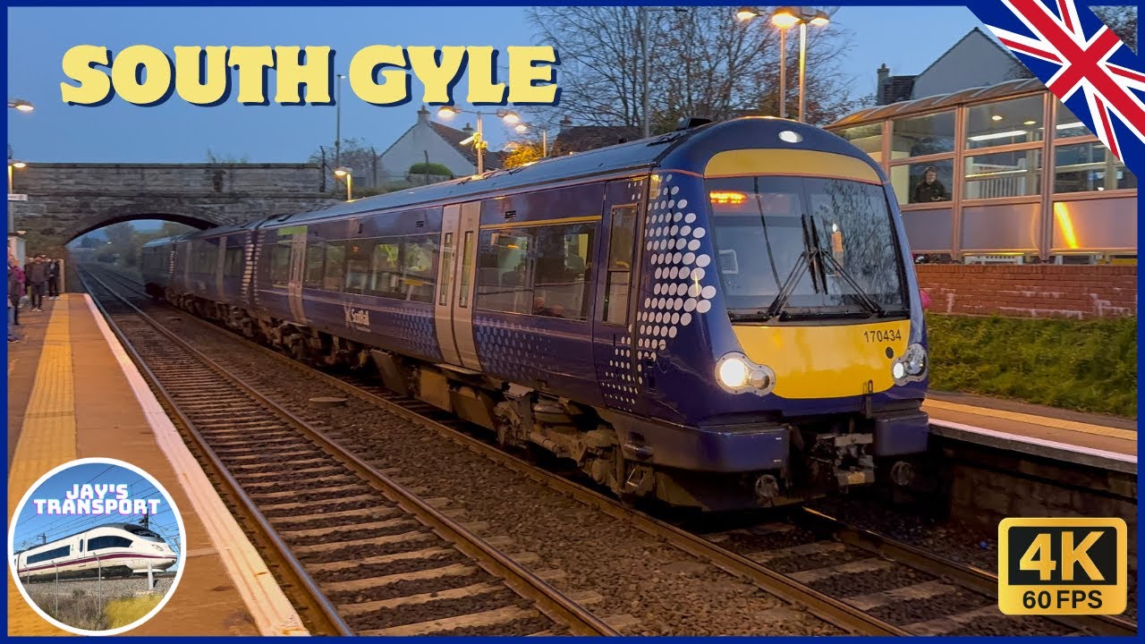Trains at South Gyle | 🏴󠁧󠁢󠁳󠁣󠁴󠁿 Fife Circle Line (05/11/24)