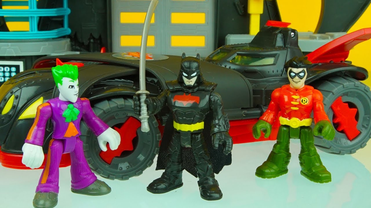BATMAN gets NEW NINJA ARMOUR BATMOBILE unboxing superhero imaginext toys