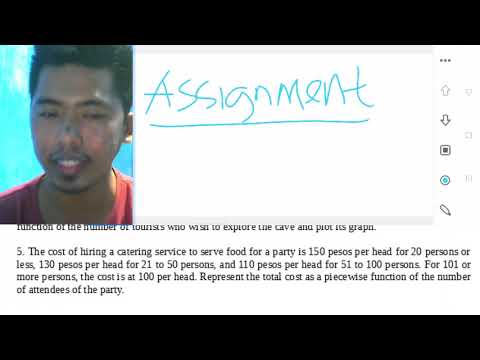 GENERAL MATHEMATICS: ASSIGNMENT #1 (FUNCTION AS A MACHINE)