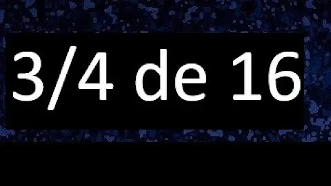 Qual a fração de 3 4?