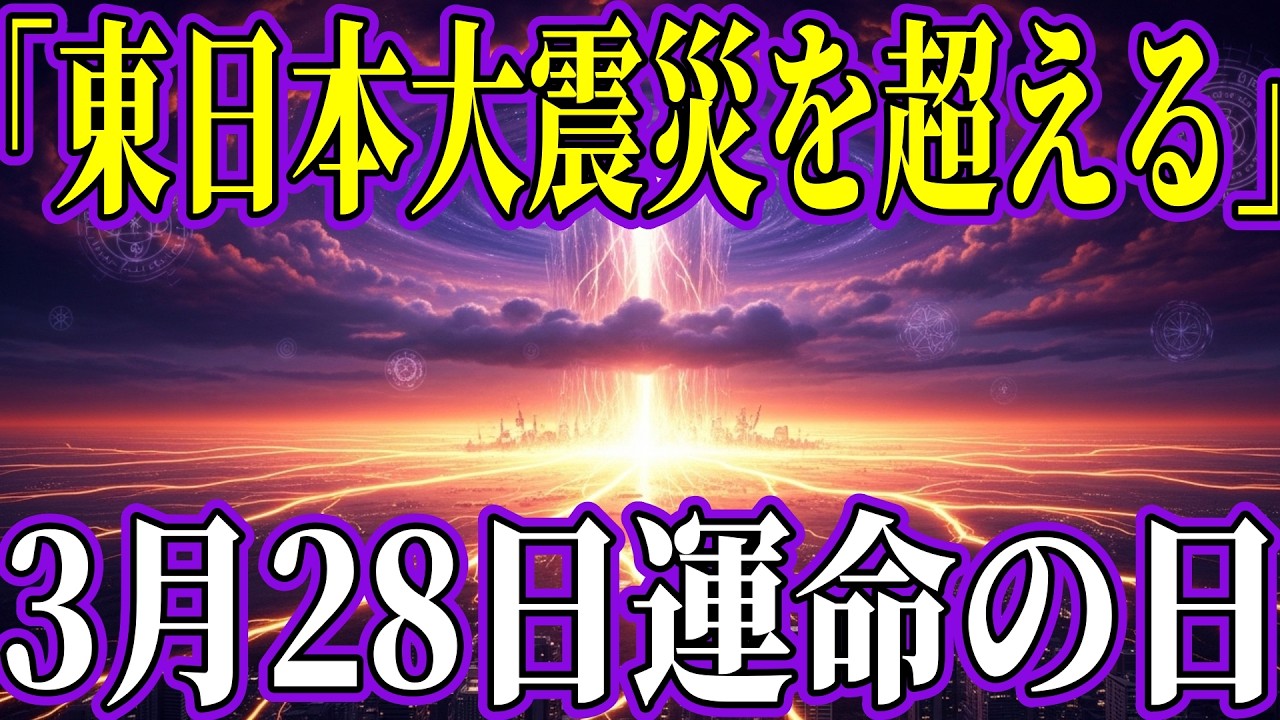 2026年3月28日東日本大震災を超える地震が来る!?LOVE ME DOが予言する「辛卯の月」とは!?【都市伝説　スピリチュアル　自然災害】