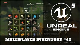 UE5 - Multiplayer Inventory Component #45 - Equip Modular Armor Parts on the character.