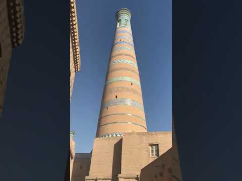 👣 Islam Khoja Minaret, Khiva (Xiva/Хива), Uzbekistan