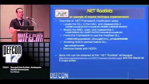 Defcon 17 Erez Metula - Managed Code Rootkits Hooking into Runtime Enviroment