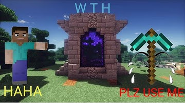 Make Nether Portal Without Diamond Pickaxe | Minecraft Gameplay #3