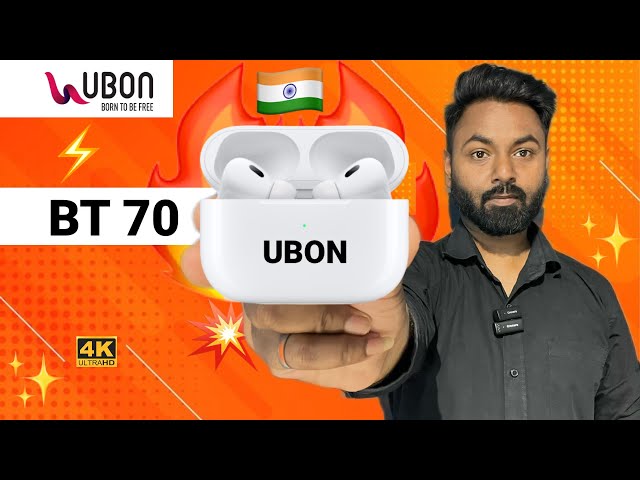Ubon BT 70 Air Tiger Pro Wireless Charging Tws Earbuds Review Price Unboxing YouTube