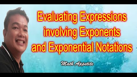 Evaluating Expressions involving Exponents