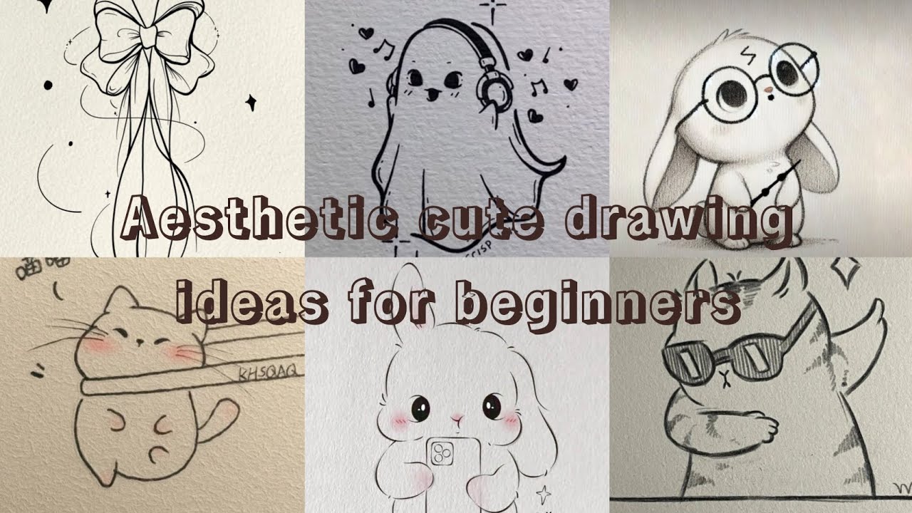 Aesthetic Cute Drawing Ideas for Beginners🌹|kawaii mini aesthetic drawing 