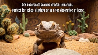 Bearded Dragon Shoebox Diorama DIY Printable Habitat for Kids School Project Craft