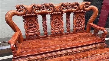 Quốc đào cột 12 hàng thửa vip vân tuyển gỗ hương đá | Đồ Gỗ Đẹp Miền Bắc