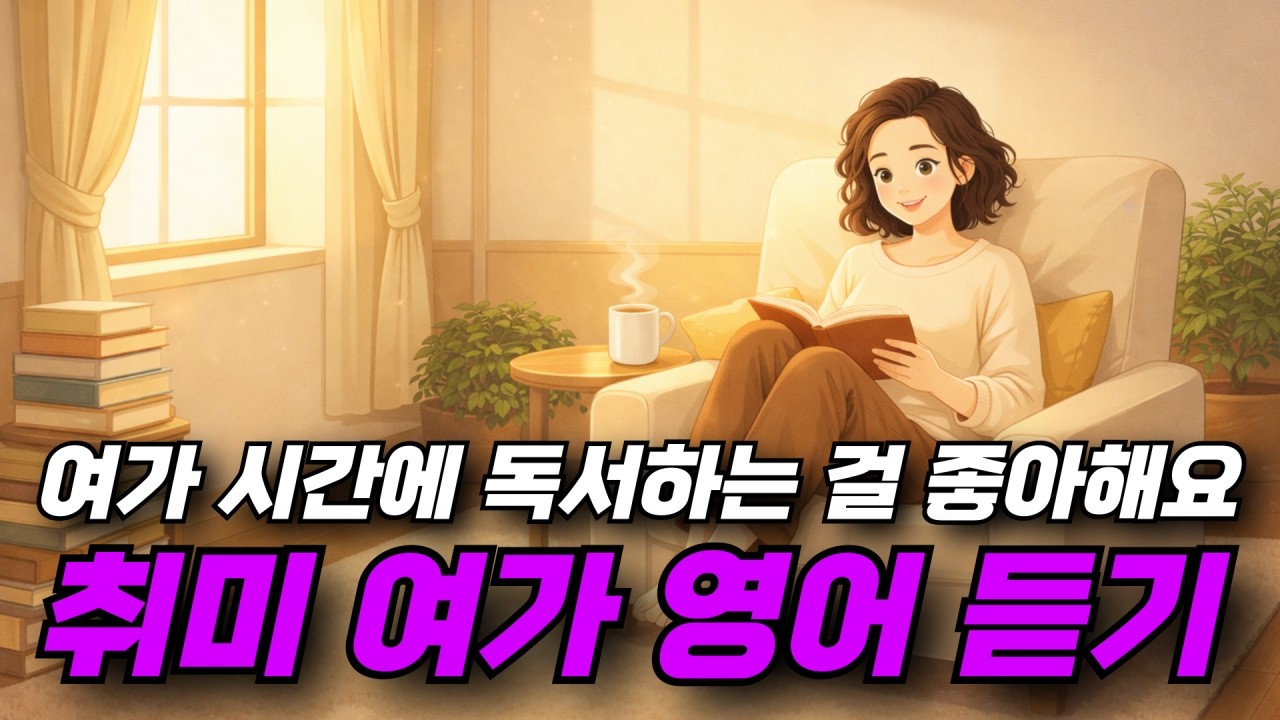 취미 여가 영어 듣기 - 여가 시간에 독서하는 걸 좋아해요 📖☕🎧