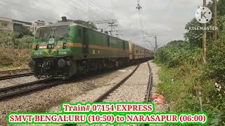 07154 SMVT BENGALURU to Narasapur Express - Renigunta Nellore Ongole Vijayawada Gudivada Bhimavaram