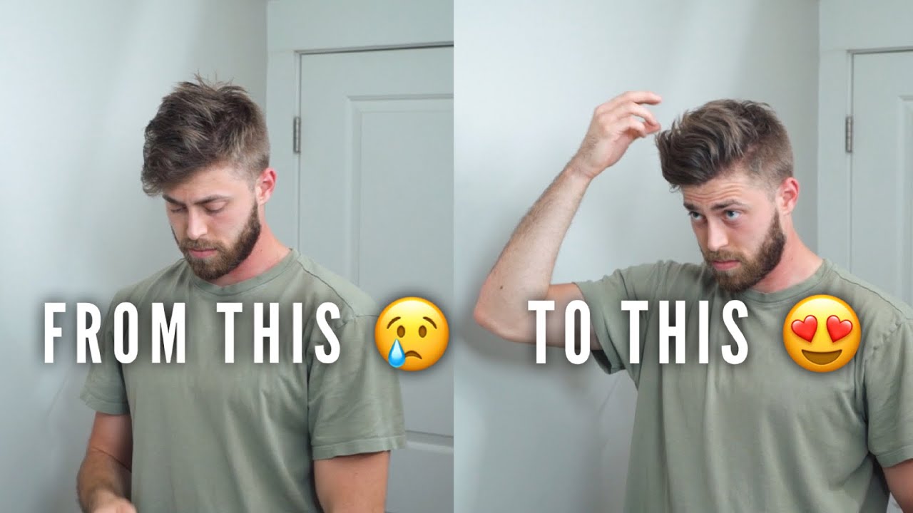 TEXTURE WAVY MEN'S HAIRSTYLE | From Straight to Wavy & Textured Hair In ...