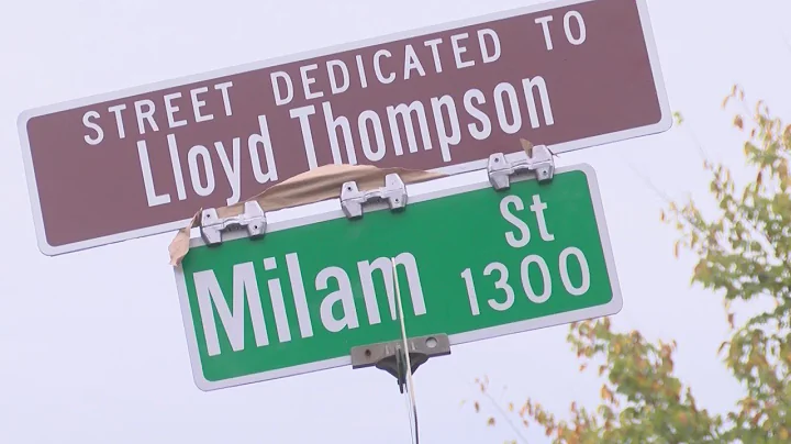 Lloyd Thompson street dedication ceremony
