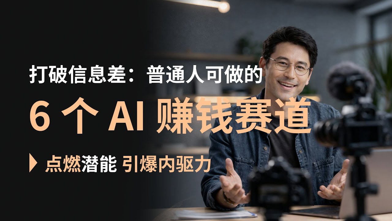打破信息差:普通人可做的 6 个 AI 赚钱赛道,AI 变现实操全流程!#AI赚钱#信息差#普通人赛道#变现实操#长期主义 - YouTube