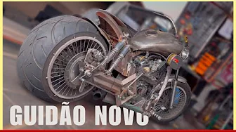 FIZ OUTRO GUIDÃO PARA A MOTO!! Completo