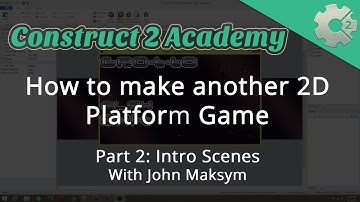 How to make another 2D Platform Game Part 2: Intro Scenes - with John Maksym