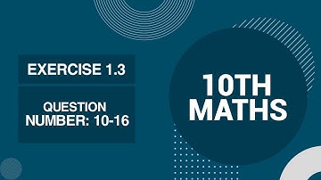 10th class-  Exercise 1.3 -  Q 10 to 16 -  Types of Quadratic Equations.