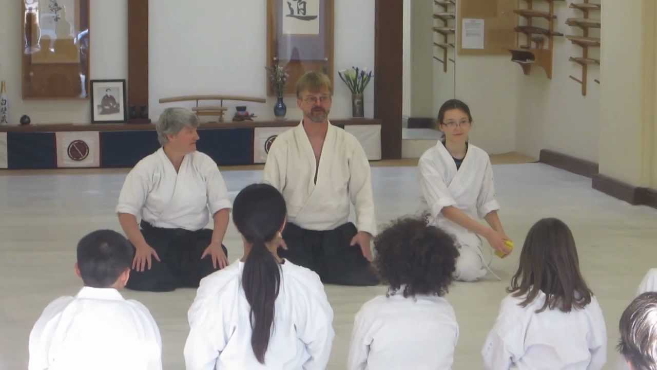 Krysia getting Aikido yellow belt YouTube