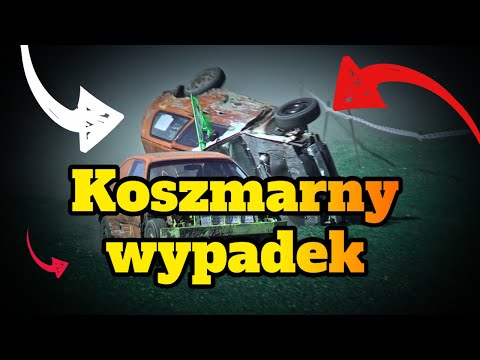 Koszmarny wypadek na wyścigach złomków w Dźwiersznie Małym