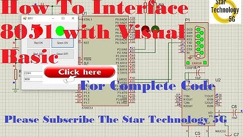 Microcontroller 8051 Project 32 How to Interface 8051 With Visual Basic