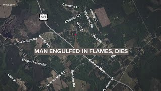 Sumter man engulfed in flames, dies