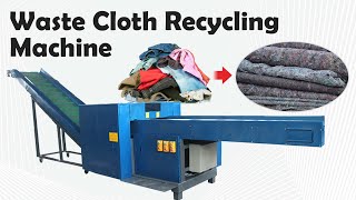 Recycle Waste Cloth into Fiber with The Waste Cloth Shredder Machine #clothing #recyclingmachine