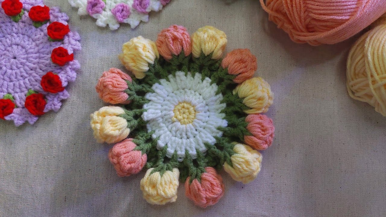 Flower coasters