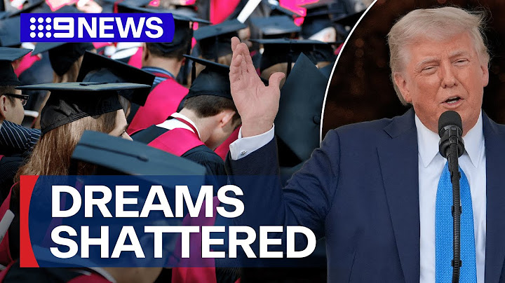 Trump moves to ban Harvard University from admitting international students | 9 News Australia