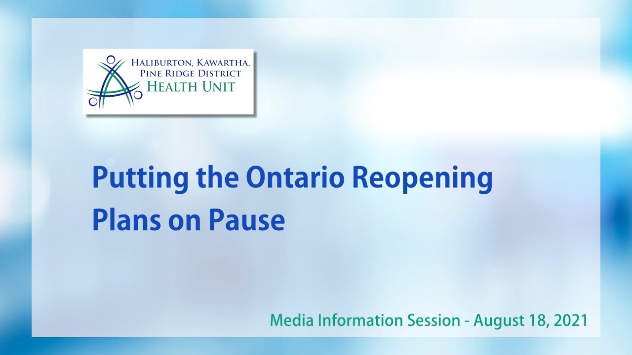 Putting the Ontario Reopening Plans on Pause YouTube