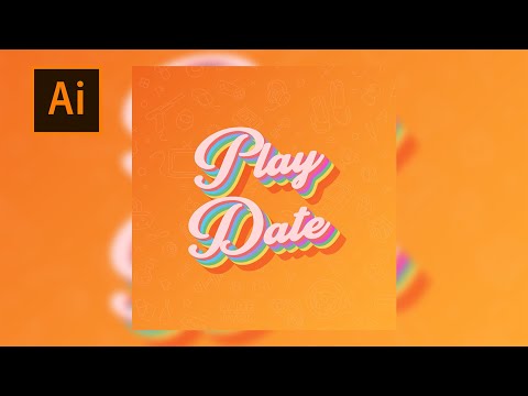 How To Rainbow Colored Text Overlaps In Illustrator | Tutorial