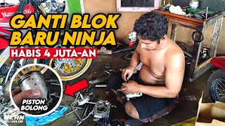 INILAH PENYEBABNYA‼️NINJA SS 150 (LUMAN)GANTI BLOK BARU KAWASAKI ORIGINAL DI BENGKEL ATKJ SPEED