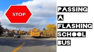 T.d.o.t Driving By Flashing School Bus