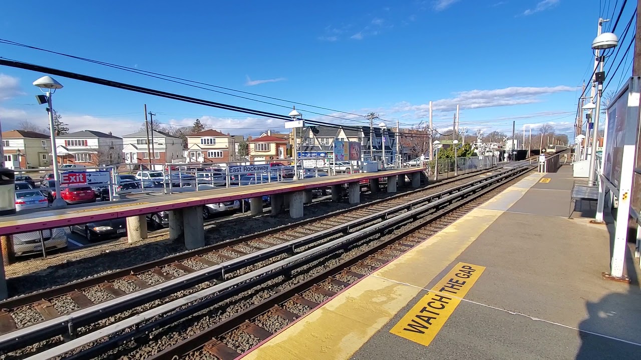 Long Island Railroad M7 7457 passing East Rockaway YouTube