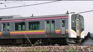 E129系6連A1+B23編成【4K】信越本線上り442M
