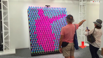 COOLEST interactive mirrors from Daniel Rozin: find your reflection in penguins or trolls