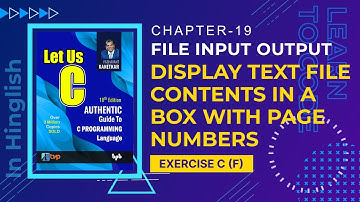 Let us C Solutions | C Programming | Write a program display Text File Content with Page Number in C