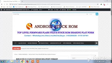 Marlax Mx101 Flash File MT6580 New Update Firmware