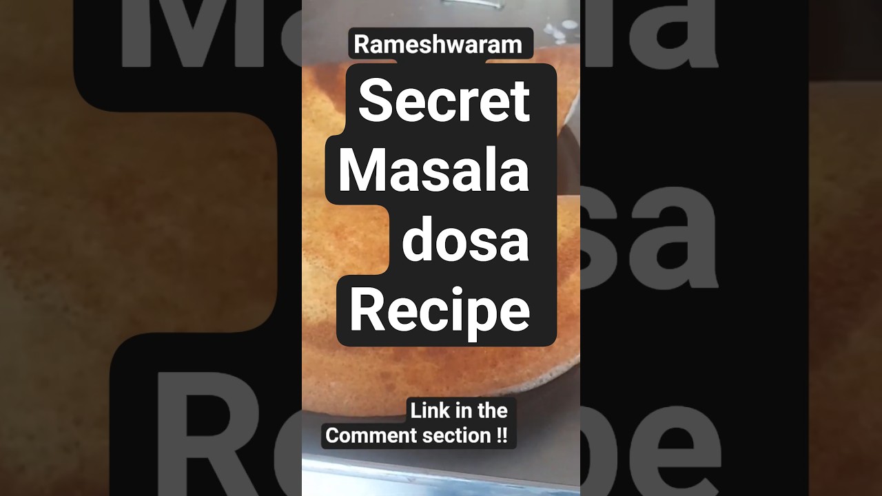 viral Rameshwaram  Masala Dosa  2025 !Secret Recipe Revealed. #shorts#masaladosarecipe #viralshorts