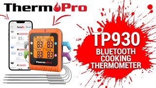 ThermoPro TP930 Wireless Bluetooth Cooking Thermometer Setup