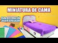 Realiza esta mini cama fácil de hacer para decoración, regalar, o le que gustes