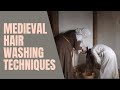 Medieval hair washing